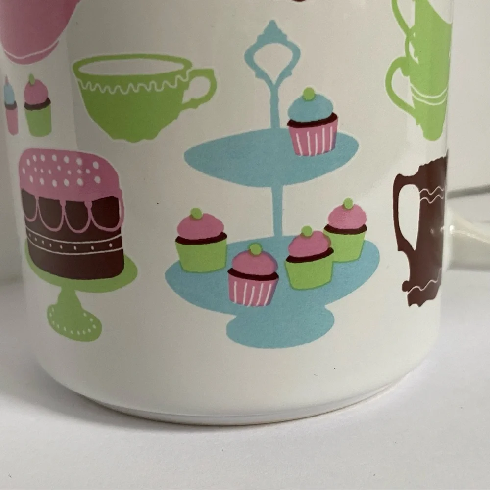 IKEA Mug Desserts Cakes Tea Party Pots Cups Cupcakes Ceramic Coffee Pastel color
